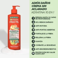 Fructis Adeus Danos Creme sem Aclarado 10 em 1 com Óleo de Marula