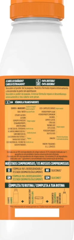 Fructis Hair Food Amaciador Papaia Reparador