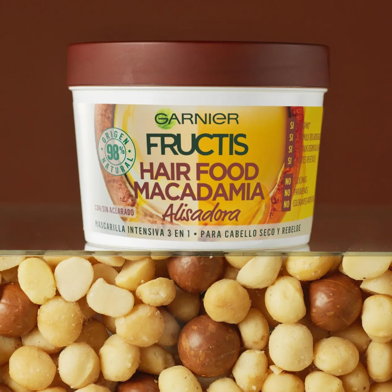 Fructis Hair Food Coco Máscara 3 em 1 Alisadora