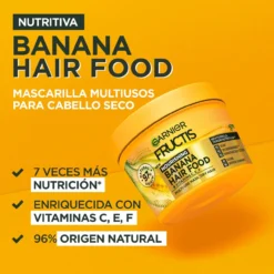Fructis Hair Food Máscara Capilar 3 em 1 Banana