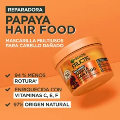 Fructis Hair Food Máscara Capilar 3 em 1 Papaia