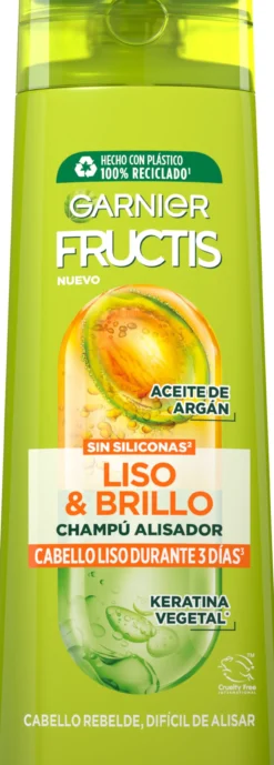 Fructis Liso & Brilho Champô Cabelo Liso