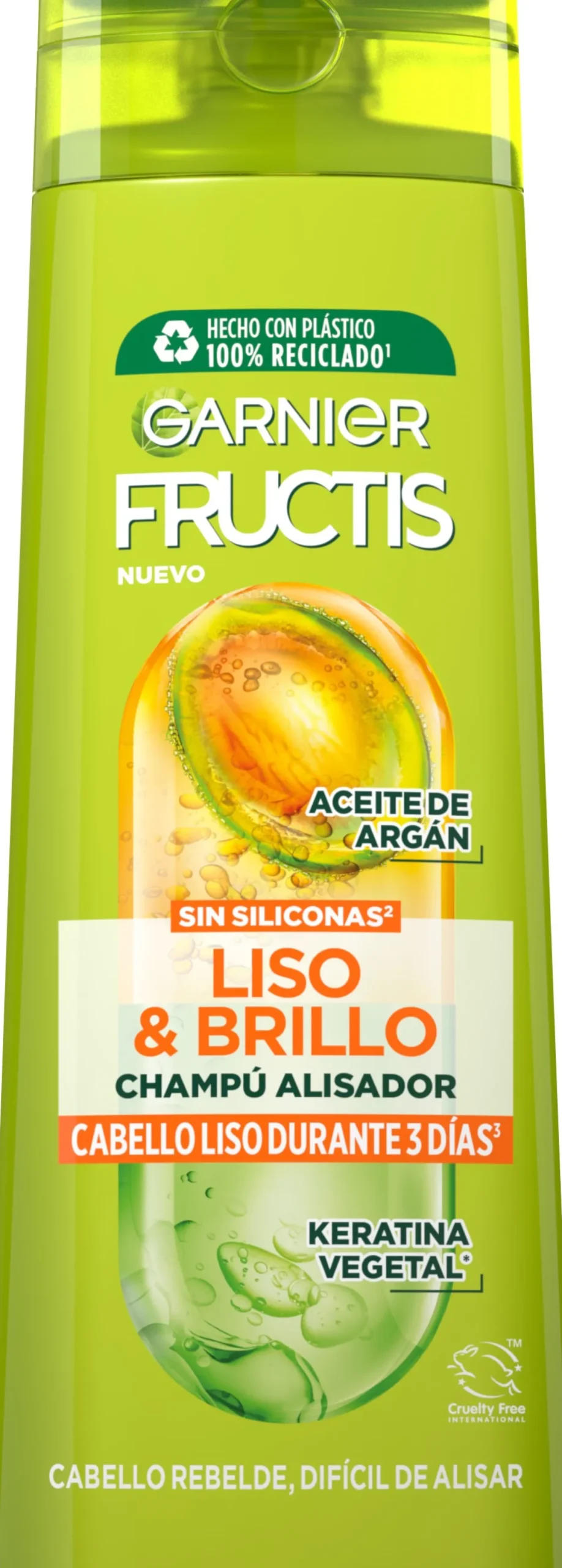 Fructis Liso & Brilho Champô Cabelo Liso