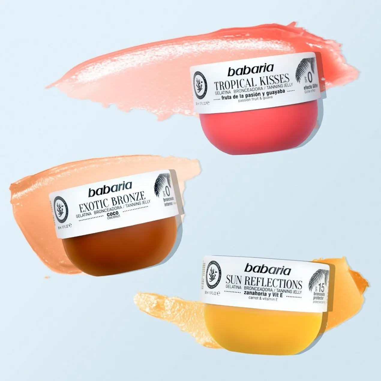 Gelatina Bronzeadora Cenoura e Vitamina E SPF15