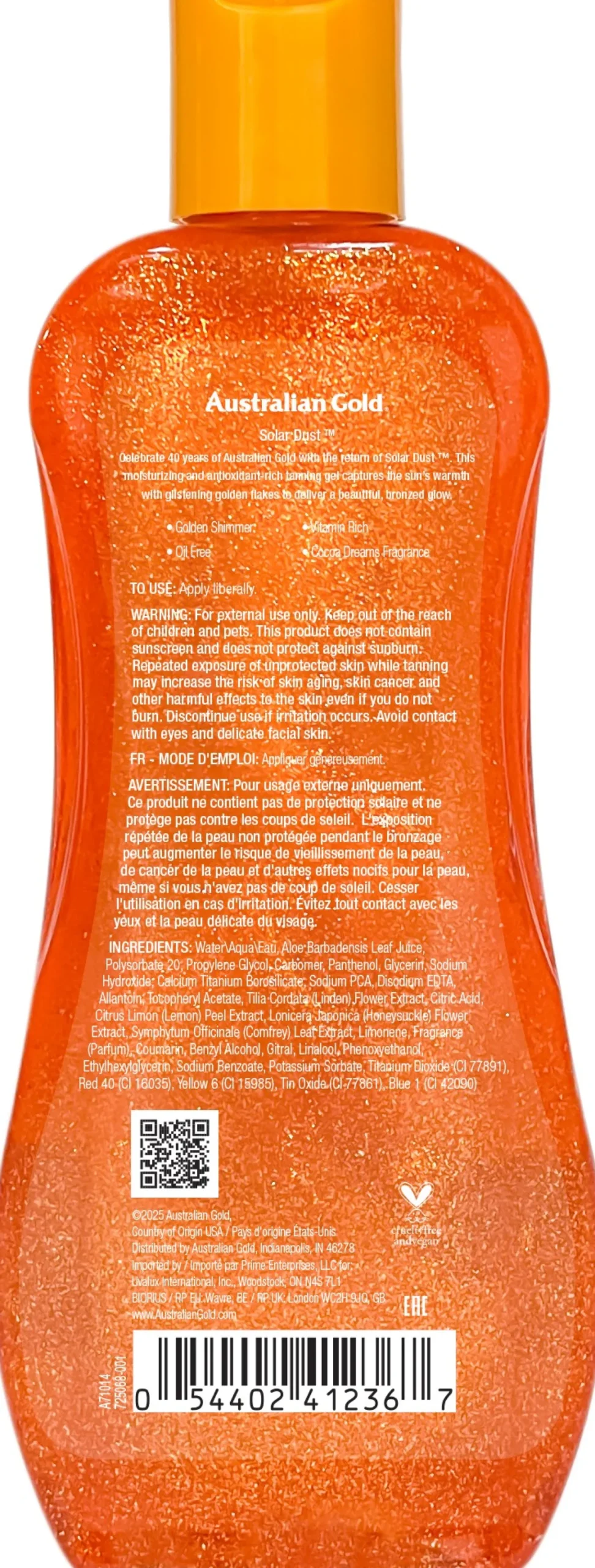 Gel Bronzeador Solar Dust