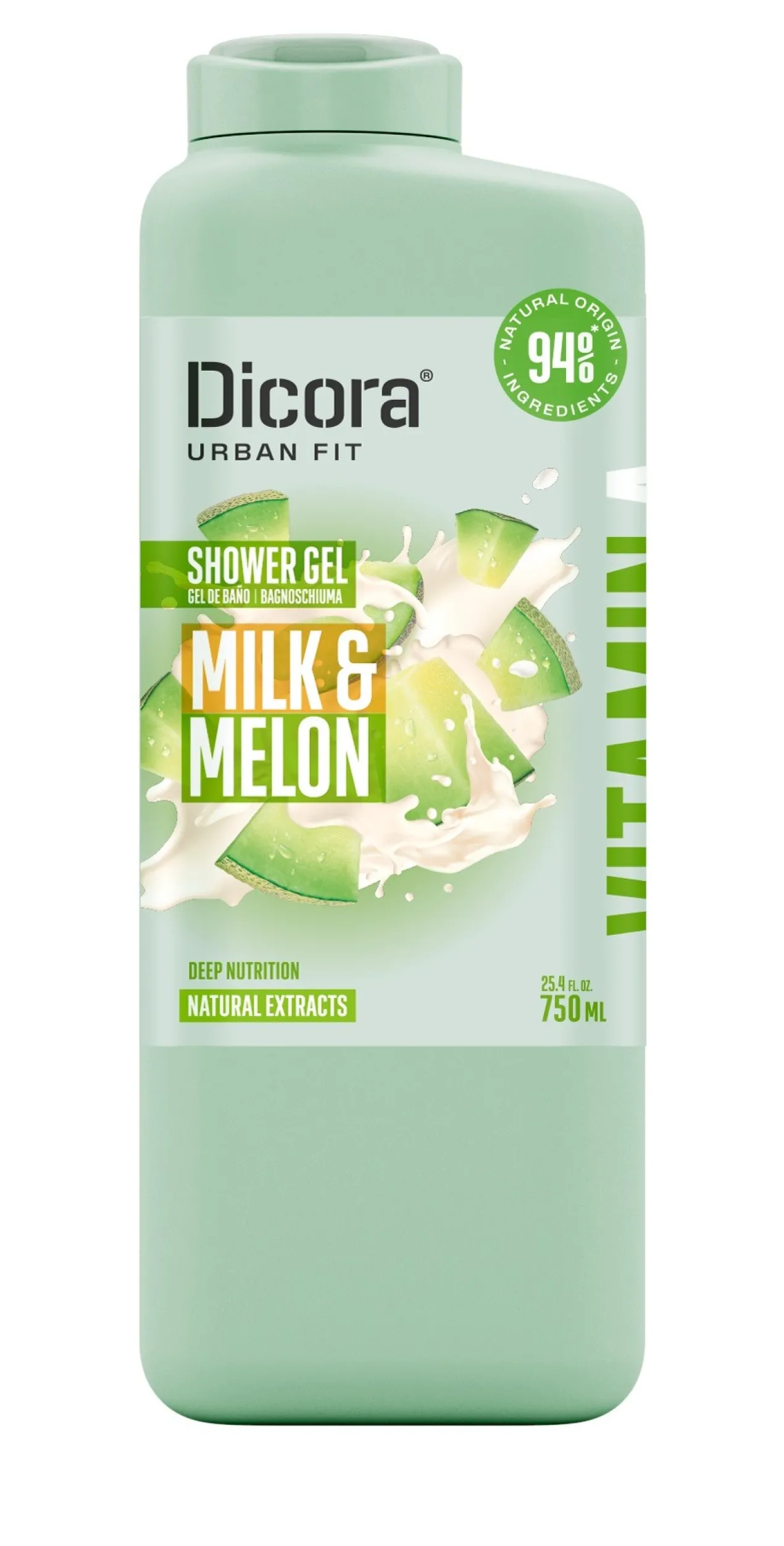 Gel de Banho Vitamin A Leite e Melão
