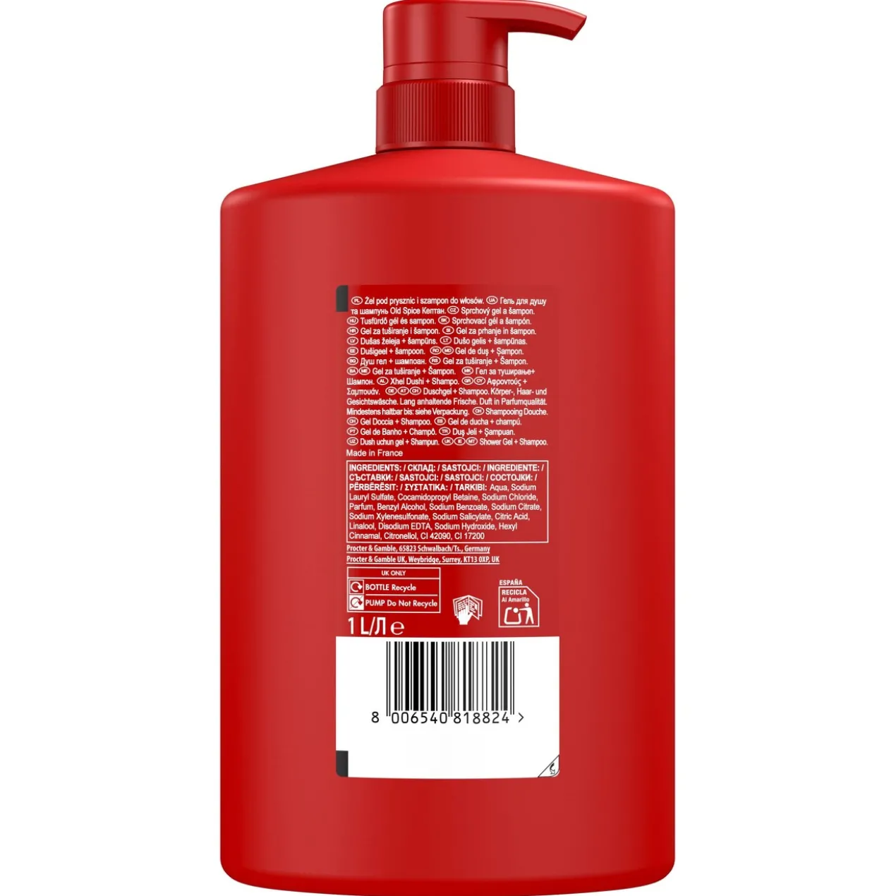 Gel de Duche Captain 3 em 1