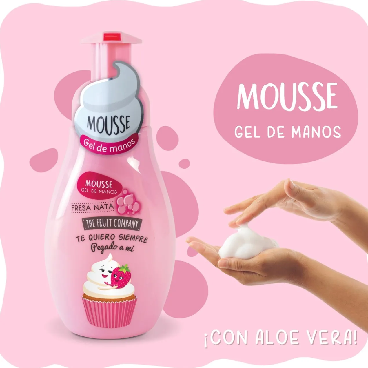 Gel de mãos em Mousse