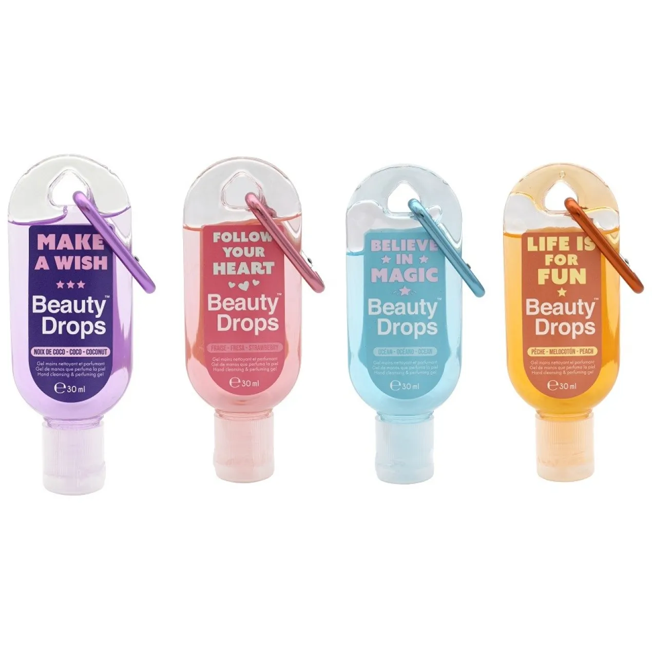 Gel de Mãos Perfumado + Mosquetão