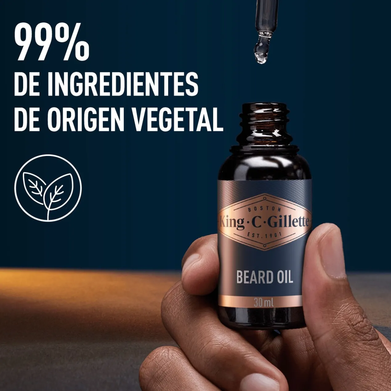 Gillette King C. Óleo de Barba Para Homem