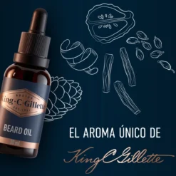 Gillette King C. Óleo de Barba Para Homem