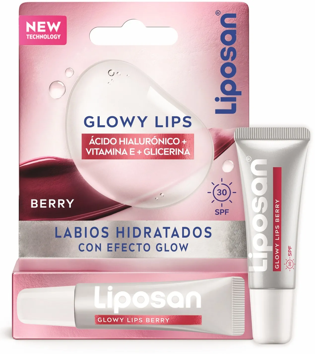Glow Lips Berry Lábios com Efeito Glow SPF30