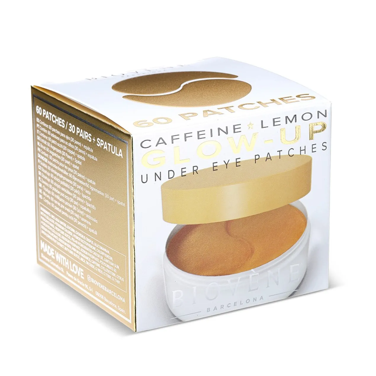 Glow-Up Patches para Olhos de Hidrogel com Cafeína + Limão