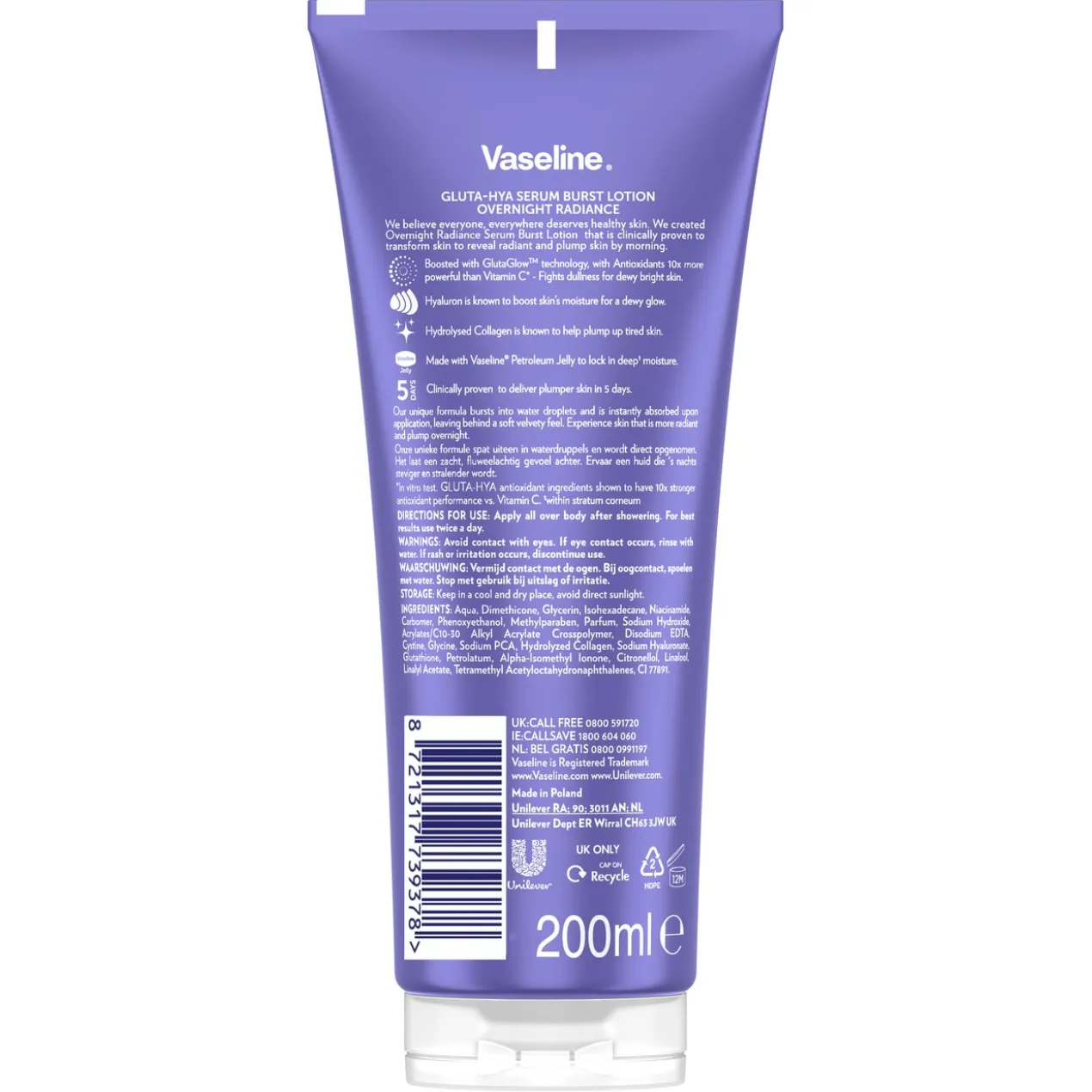 Gluta-Hya Sérum Corporal Overnight Radiance