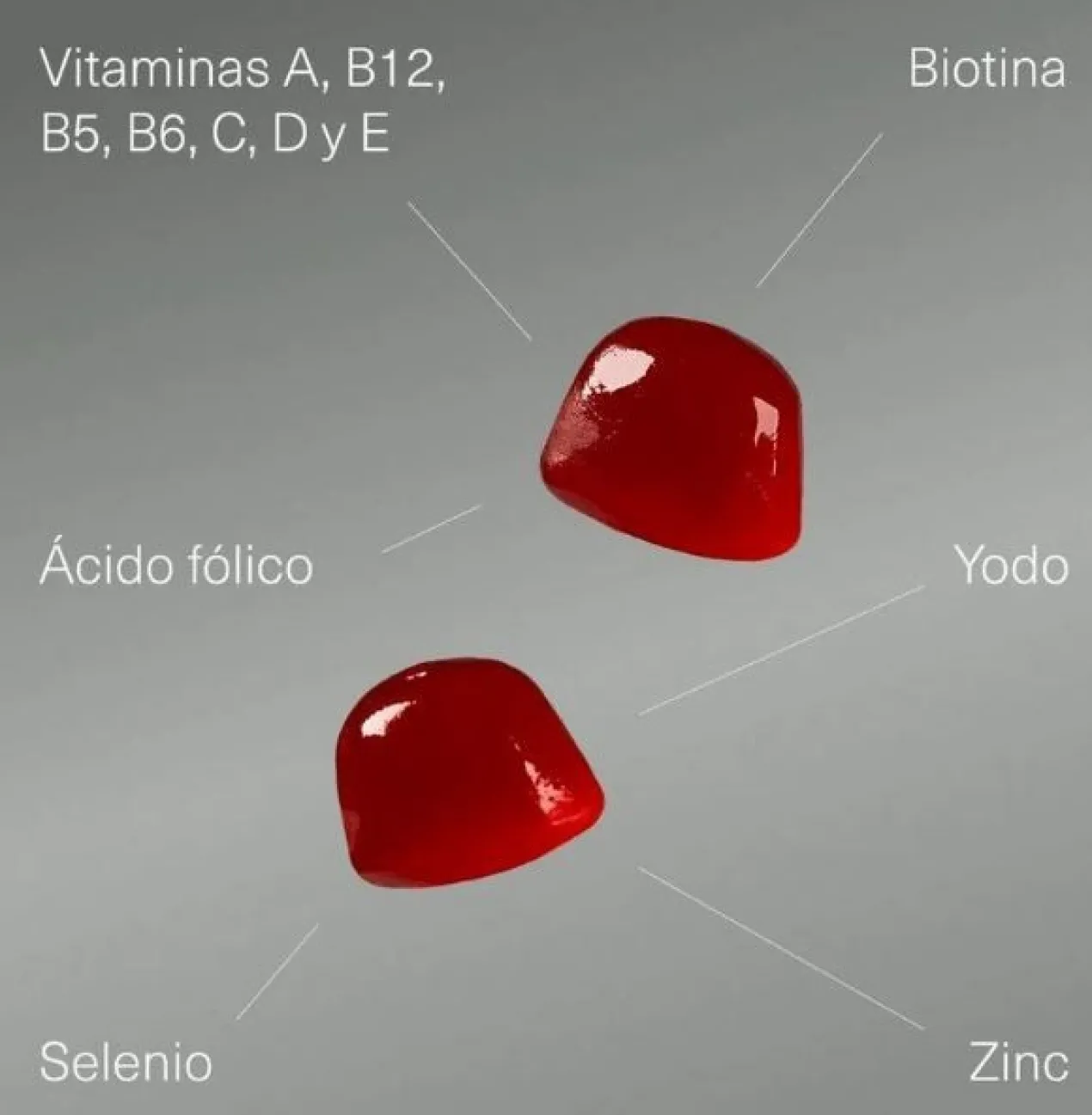Gomas Biotina 10.000 mcg Vitaminas + Minerais