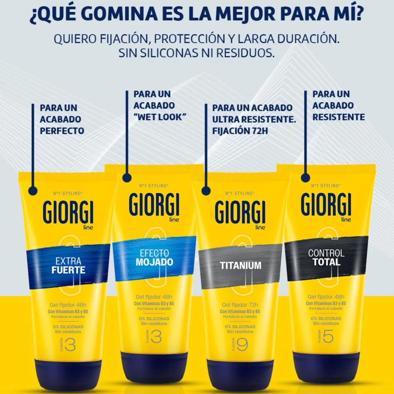 Gomina Controlo Total Gel Fixador 48H