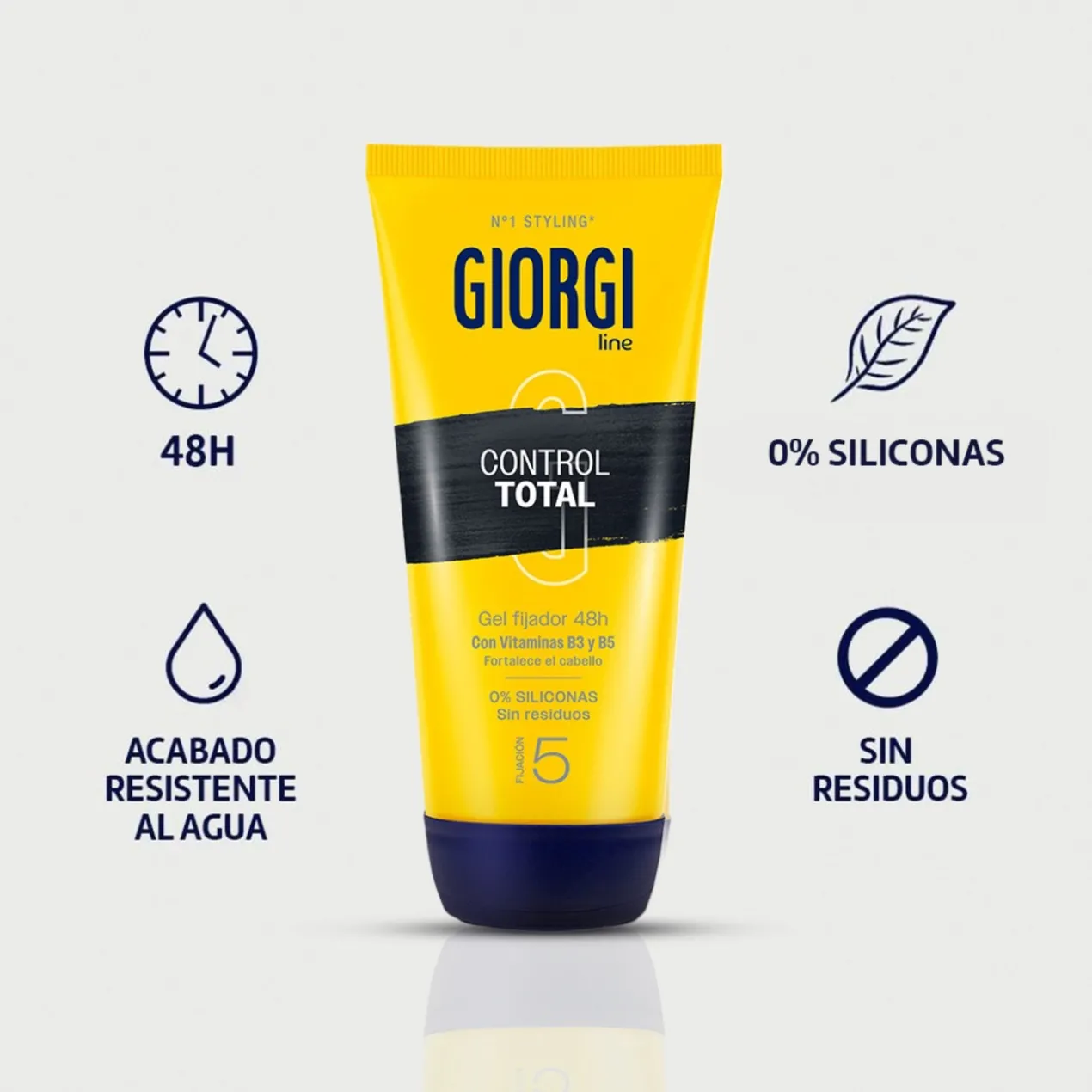 Gomina Controlo Total Gel Fixador 48H