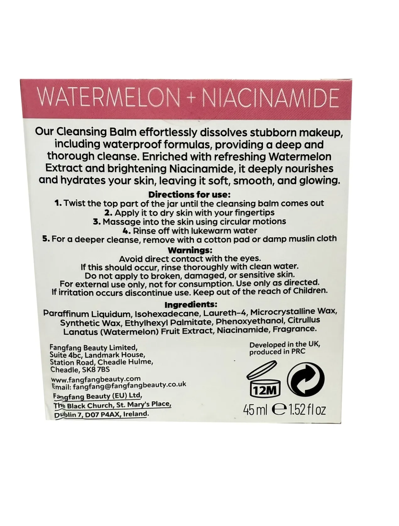 Grinding Bálsamo de Limpeza Facial com Melancia + Niacinamida