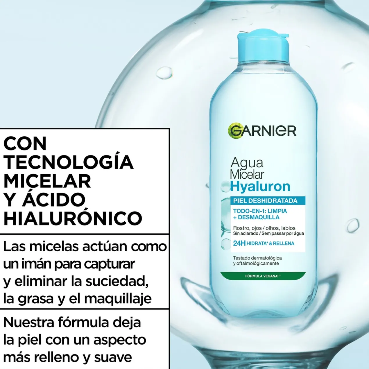 Água Micelar Aloe Hialurónico Tudo em 1