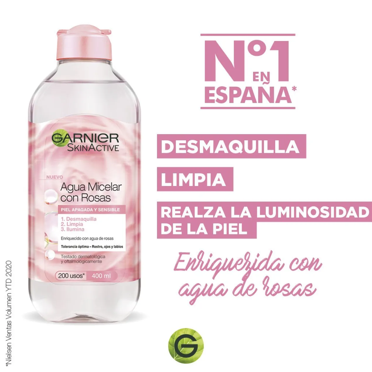 Água Micelar com Rosas Limpa e Ilumina