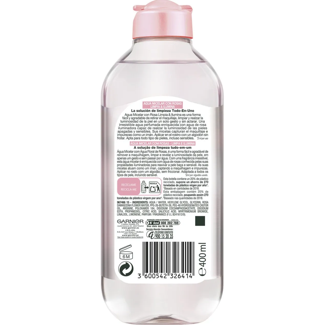 Água Micelar com Rosas Limpa e Ilumina