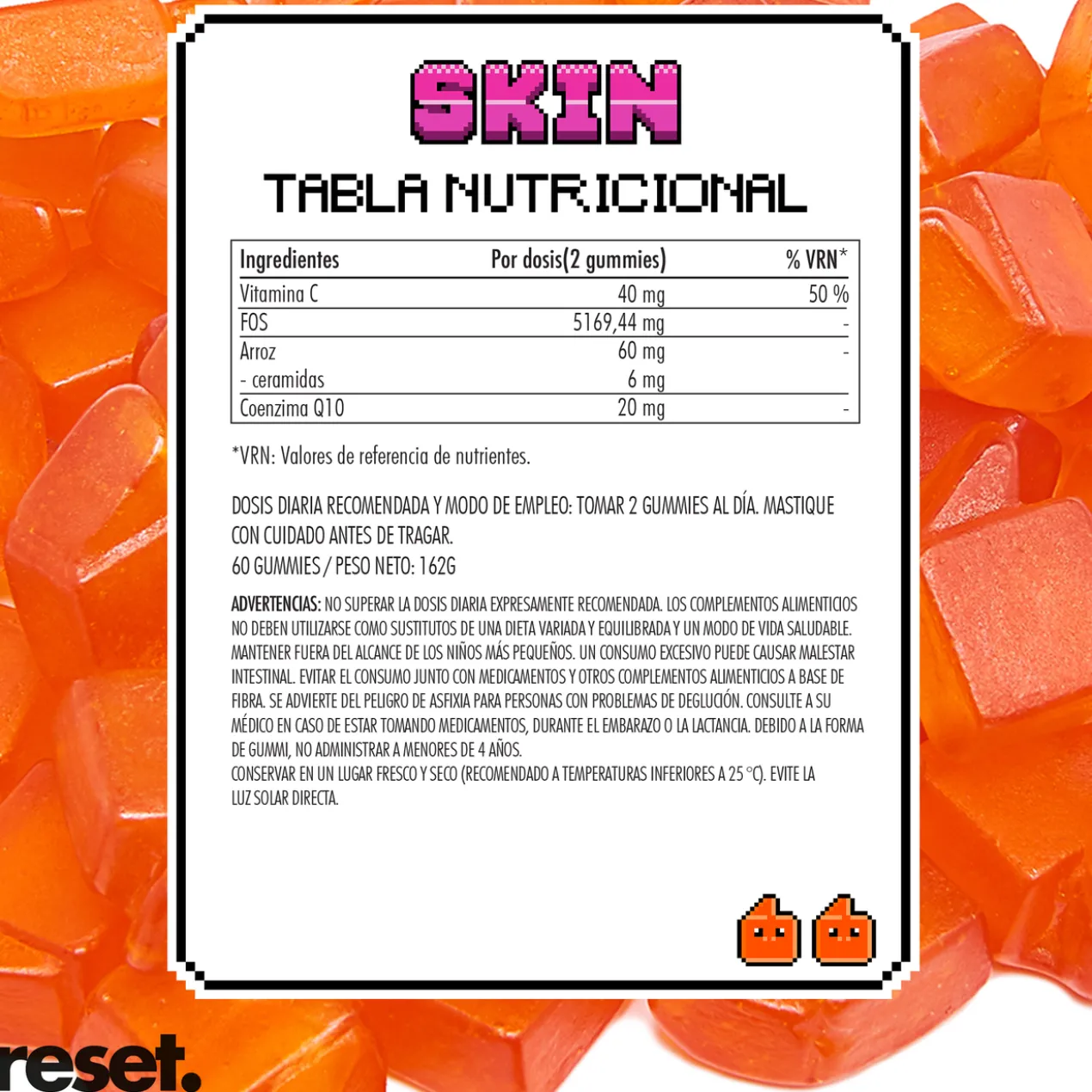 Gummies Skin Vitaminas Cuidado da Pele