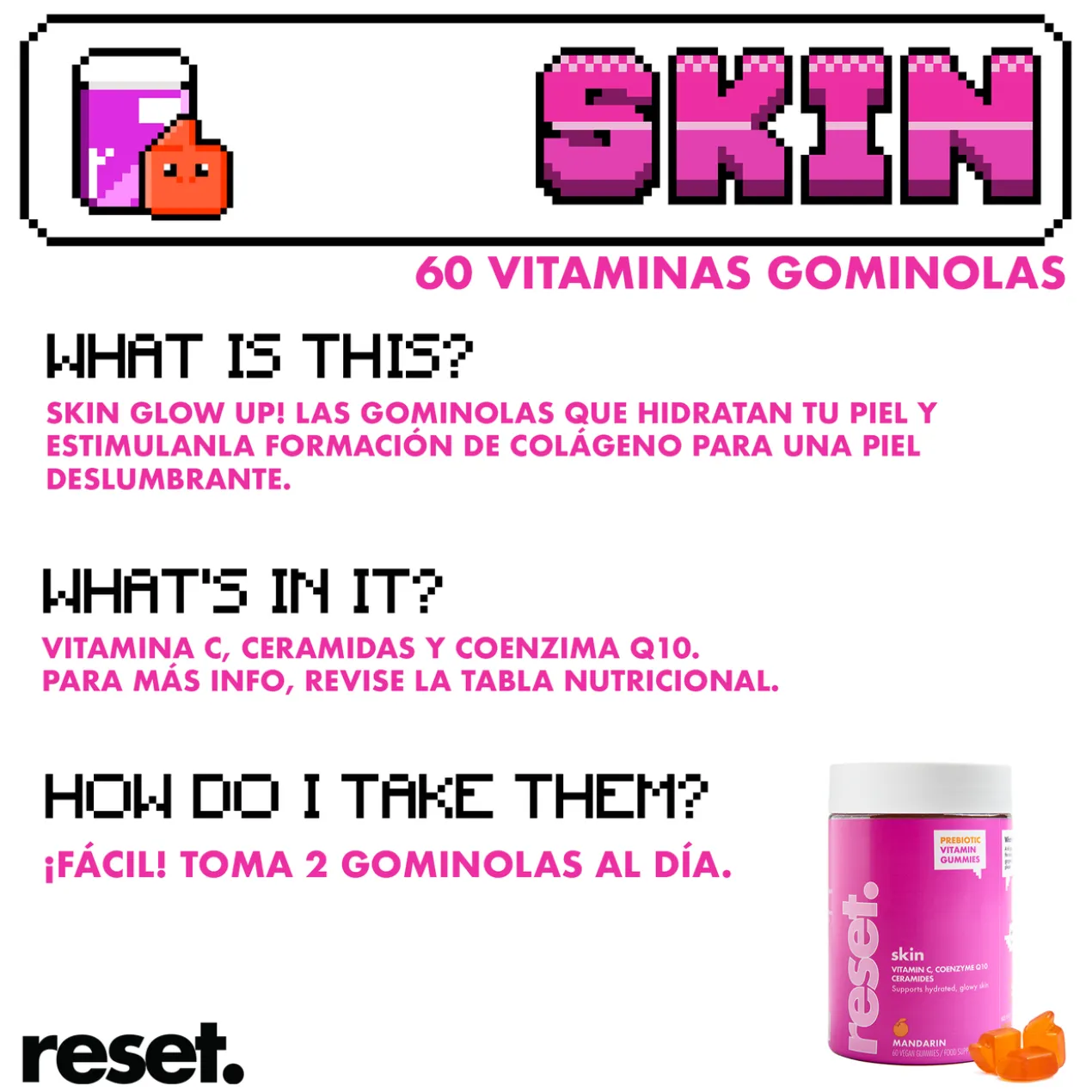 Gummies Skin Vitaminas Cuidado da Pele