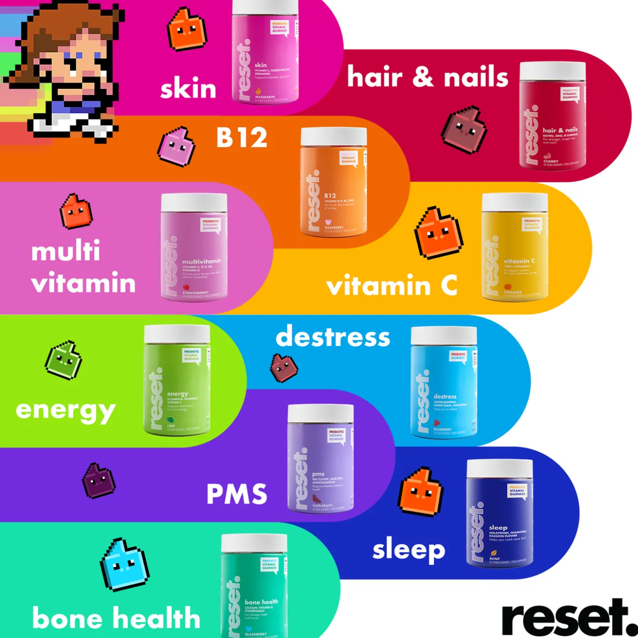 Gummies Skin Vitaminas Cuidado da Pele