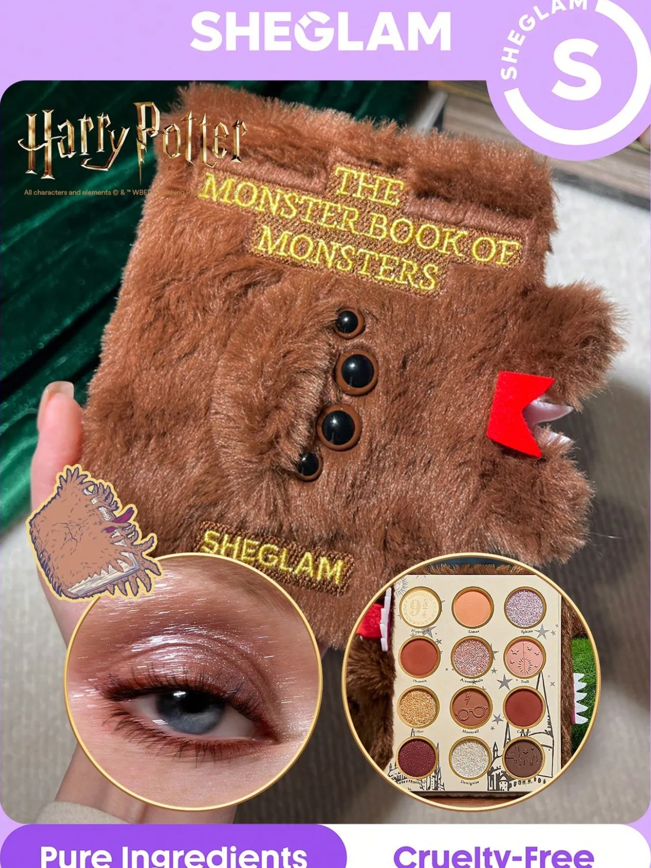 Harry Potter Monster Book of Monsters Paleta de Sombras