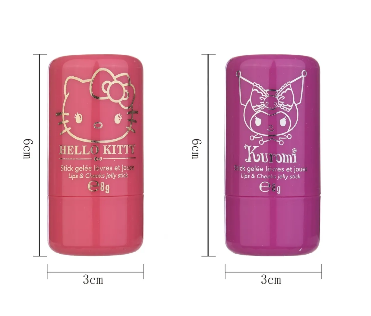 Hello Kitty Barra de Gelatina para Lábios e Bochechas