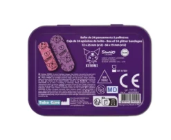 Hello Kitty Kuromi Caixa de Pensos Infantis Brilhantes