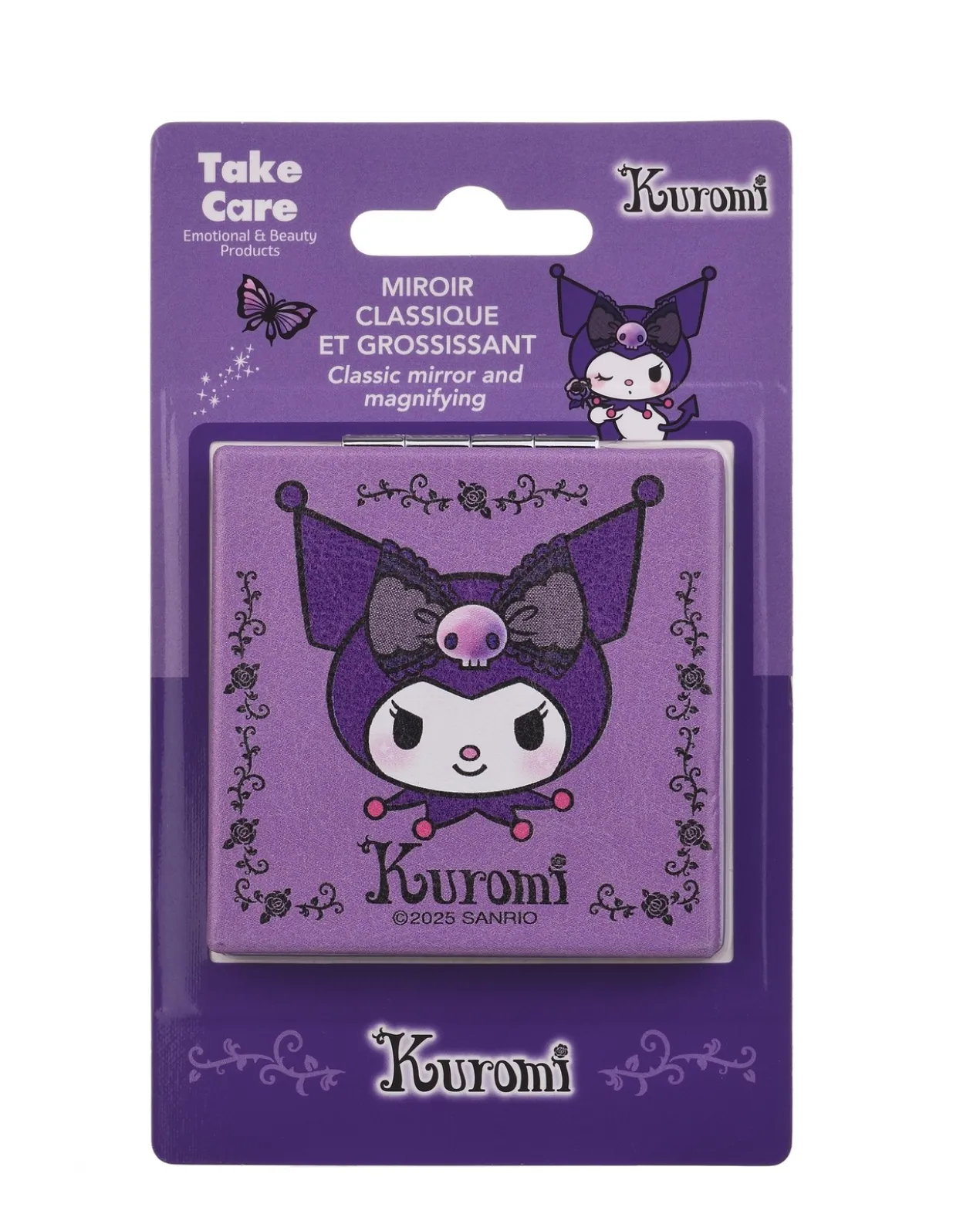Hello Kitty Kuromi Espelho Clássico + Espelho de Aumento