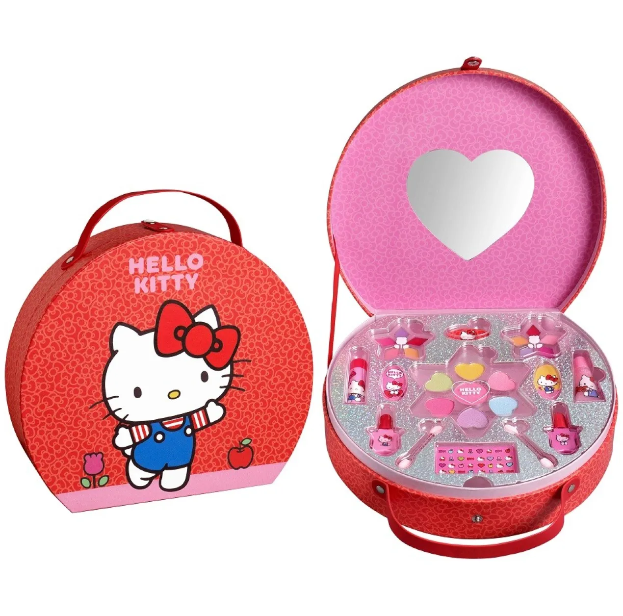 Hello Kitty Maleta Redonda de Maquilhagem