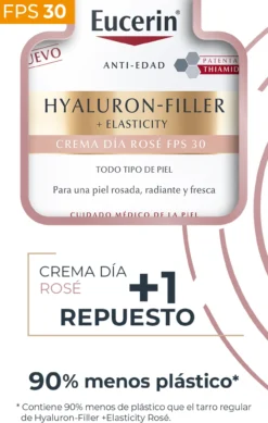Hyaluron-Filler + Elasticity Creme de Dia Rosé SPF30 + Refill