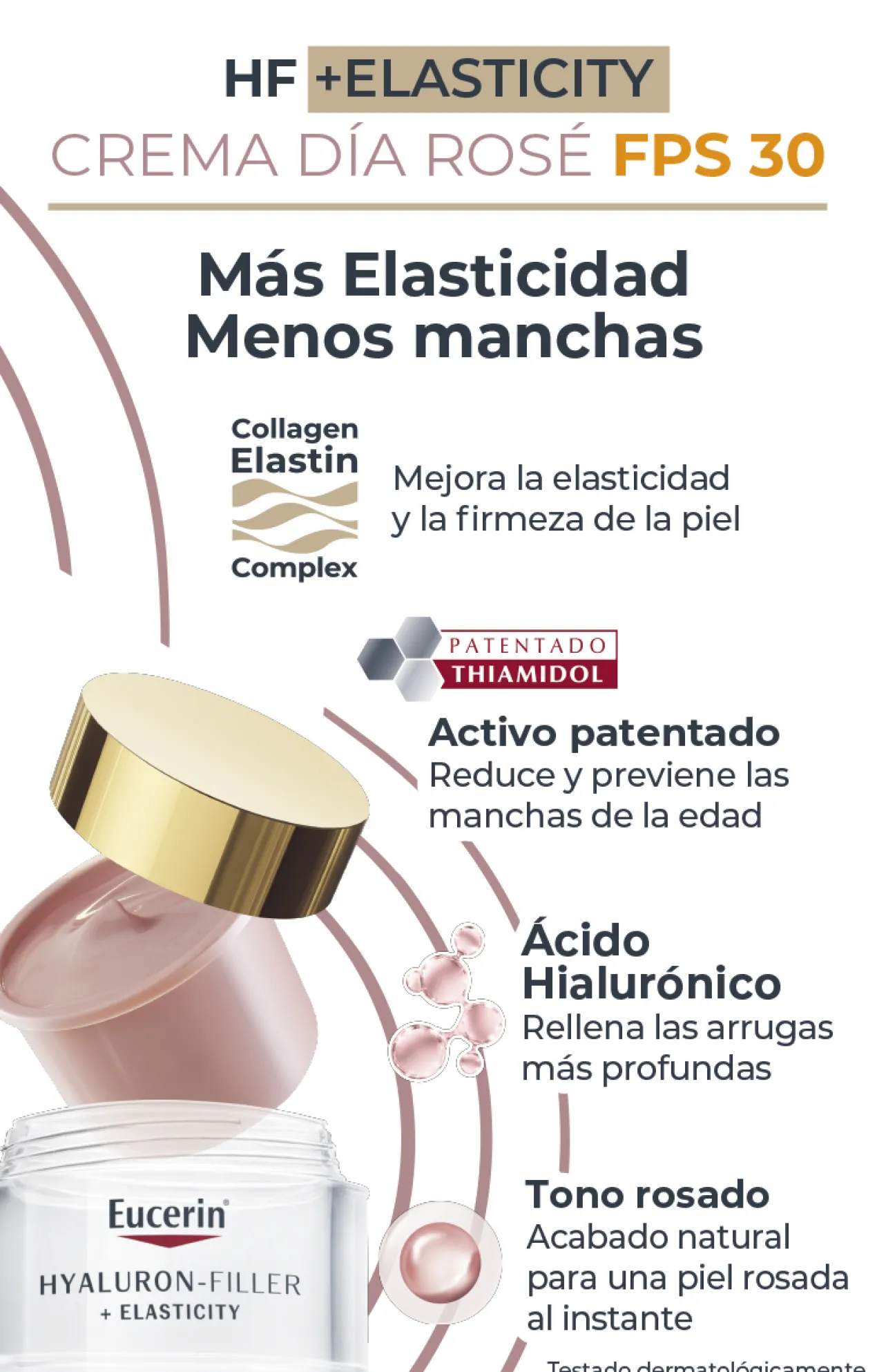 Hyaluron-Filler + Elasticity Creme de Dia Rosé SPF30 + Refill