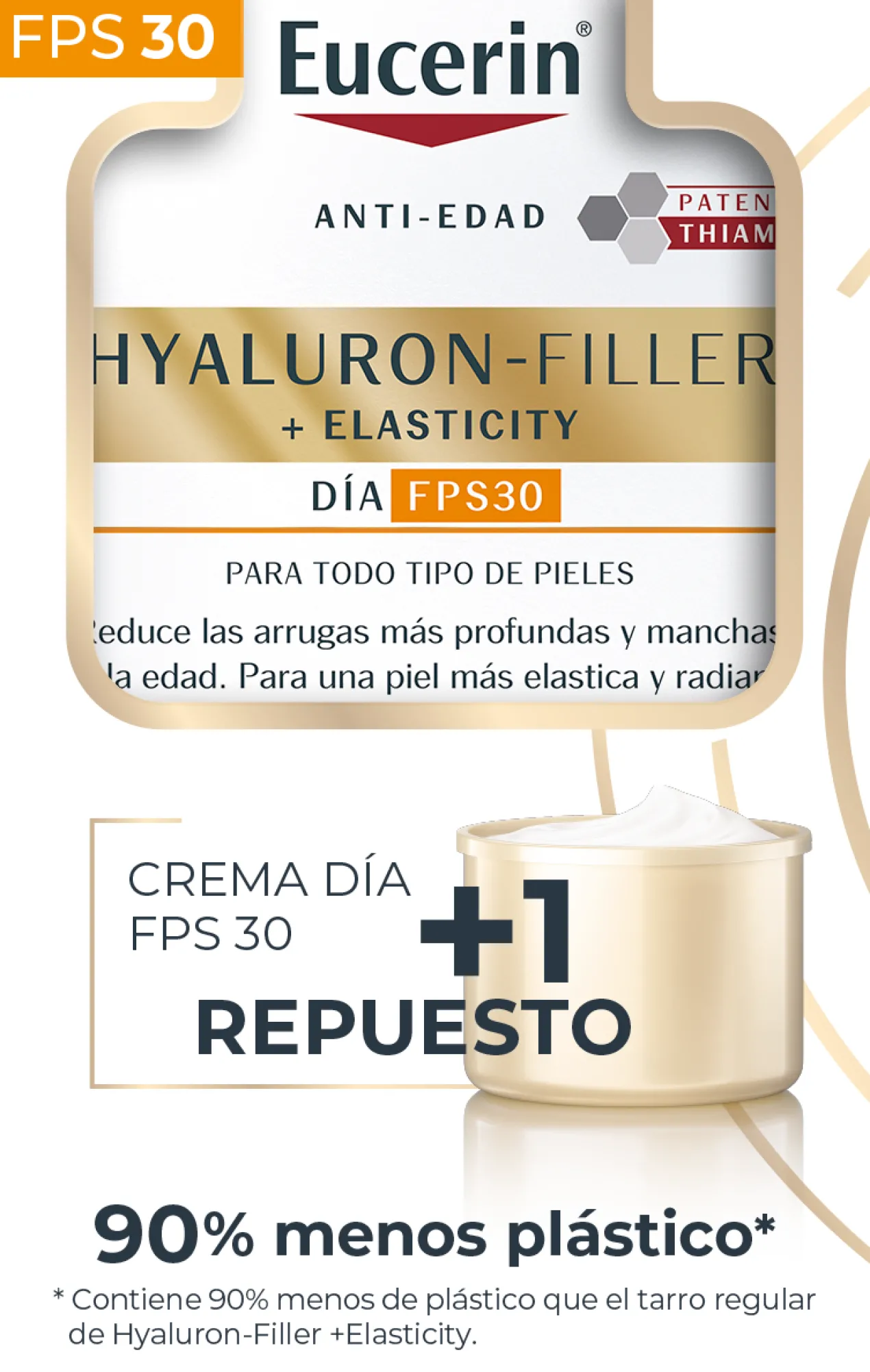 Hyaluron-Filler + Elasticity Creme de Dia SPF30 + Refill