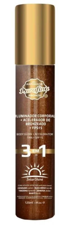 Iluminador +SPF15 Acelerador de Bronzeado 3 em 1