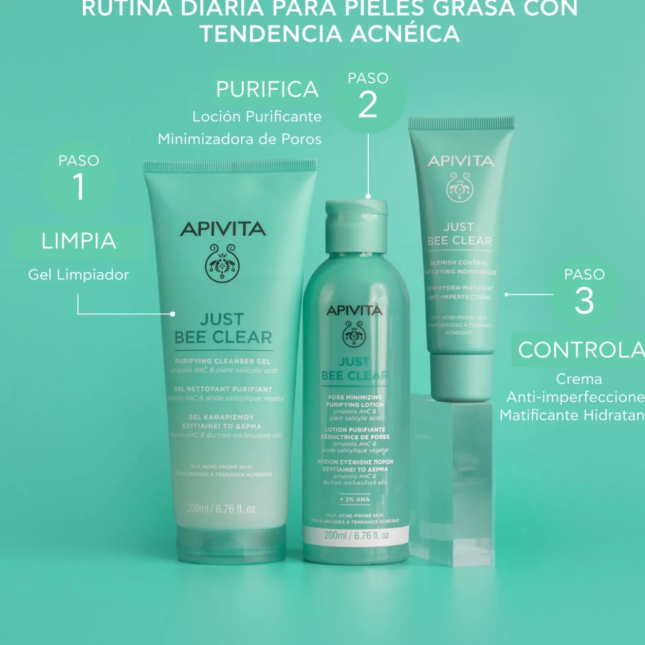 Just Bee Clear Creme Anti-Imperfeições Matificante Hidratante