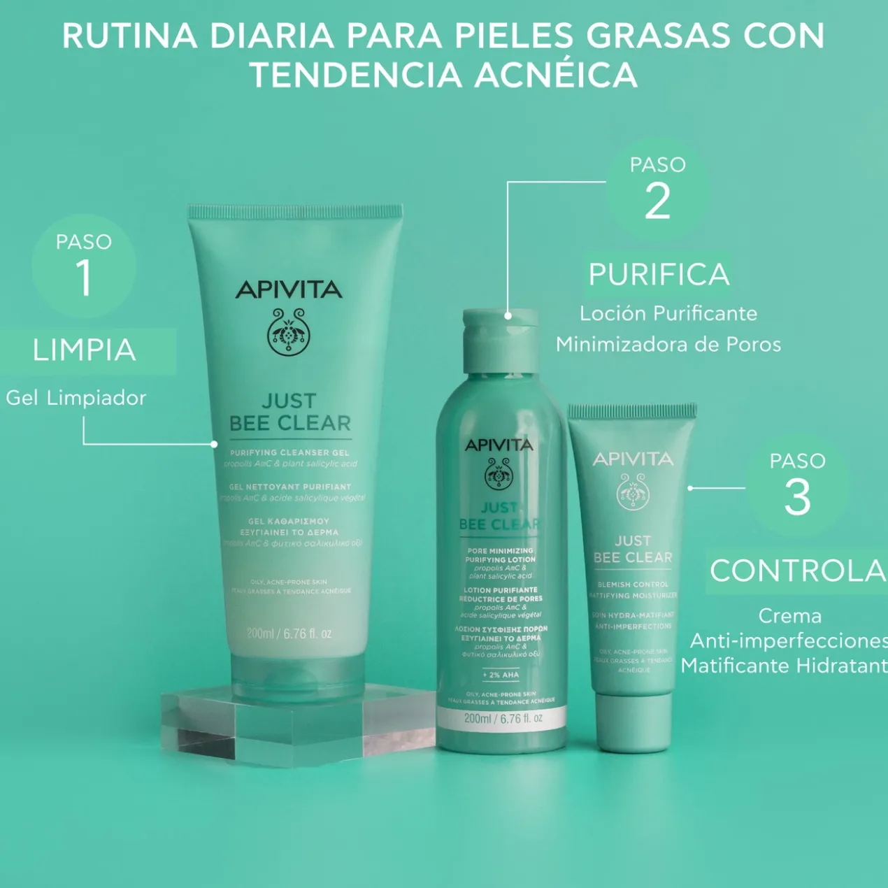 Just Bee Clear Gel de Limpeza Purificante