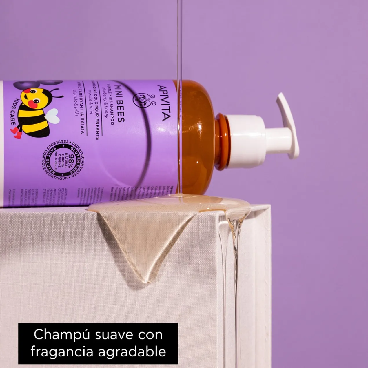 Kids Mini Bees Champô Suave de Mirtilo e Mel