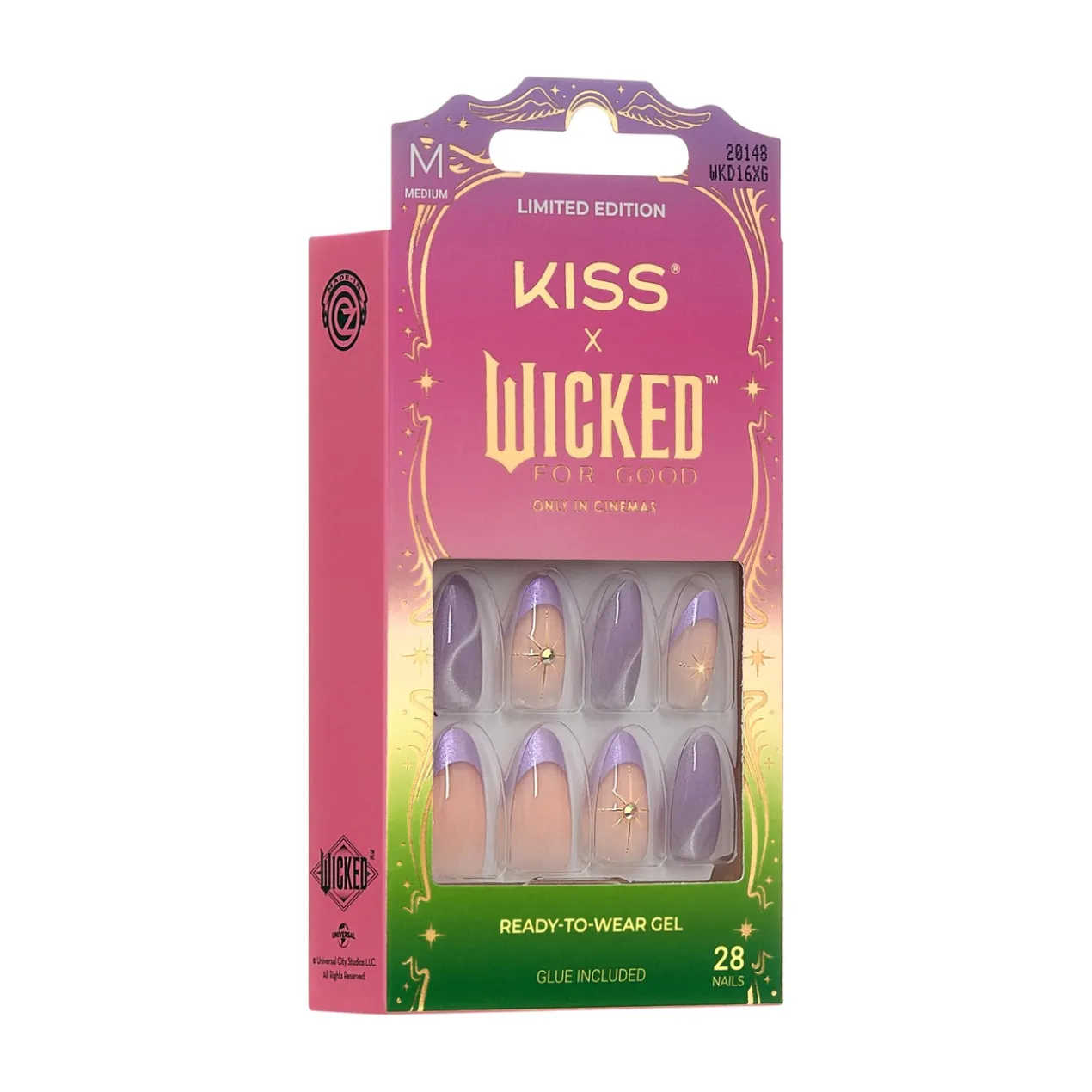 Kiss x Wicked For Good Conjunto de Unhas Postiças