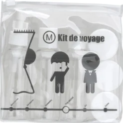 Kit de Viagem com Frascos Reutilizáveis