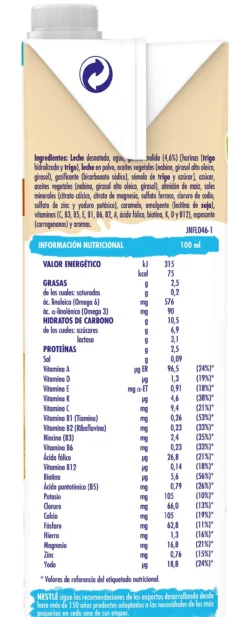 Leite Infantil de Crescimento com Bolacha Maria Nestlé
