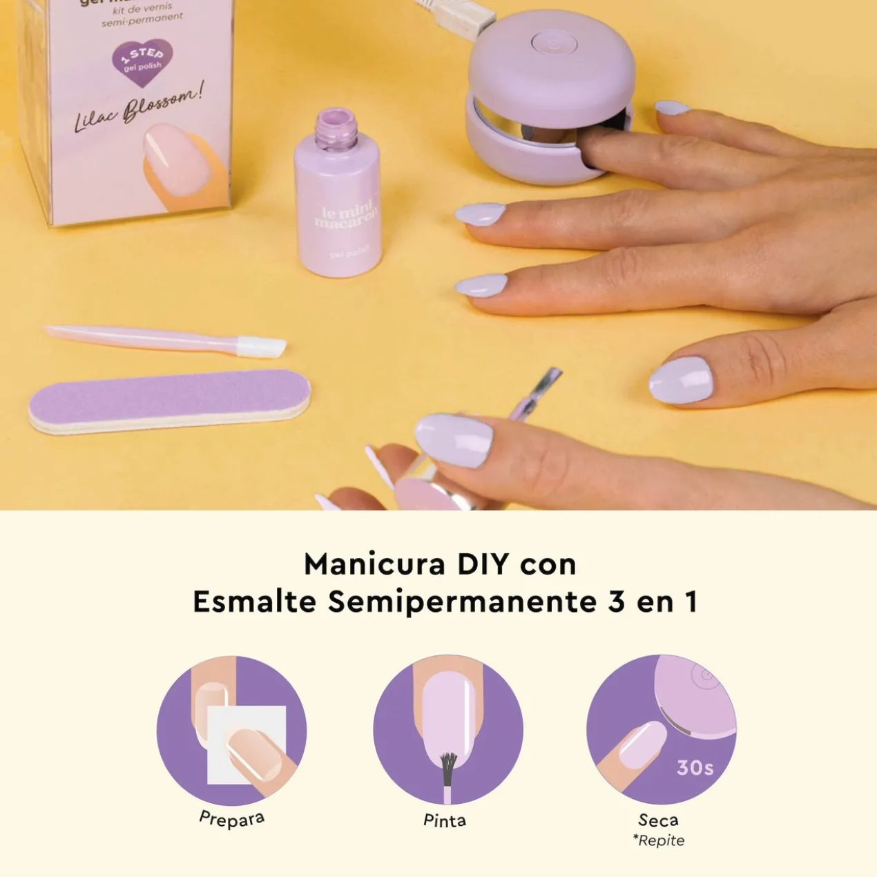 Lilac Blossom Kit de Manicura Semi-Permanente