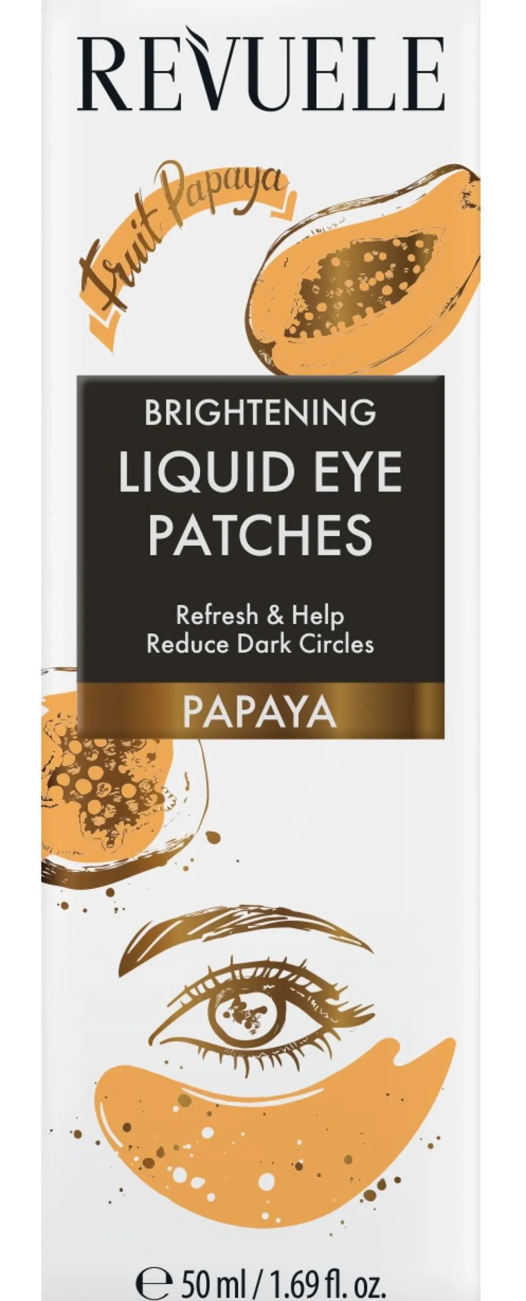 Liquid Eyes Patches Pensos Líquidos Iluminadores Contorno de Olhos Papaia