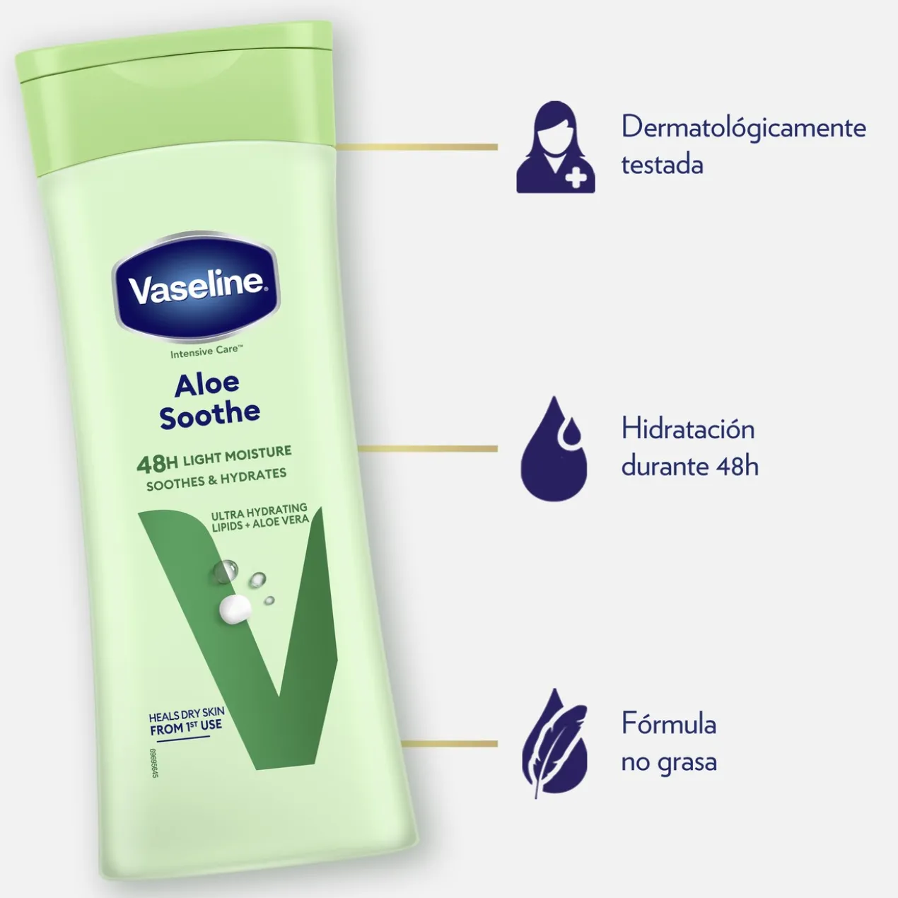 Loção Corporal Hidratante Aloe Pele Seca
