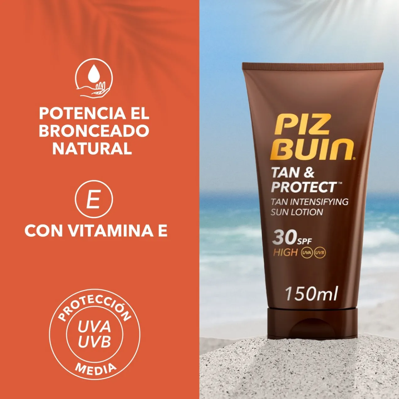 Loção Solar Intensificador do Bronzeado Tan & Protect