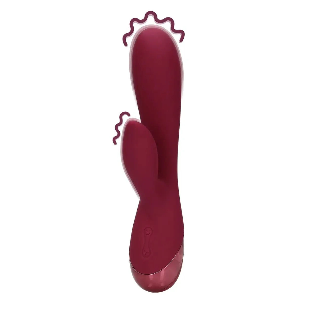 Loveline by Shots Vibrador Coelhinho Silicone Suave Dark Cherry