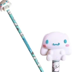 Lápis com Borracha Hello Kitty, Kuromi ou Cinnamoroll