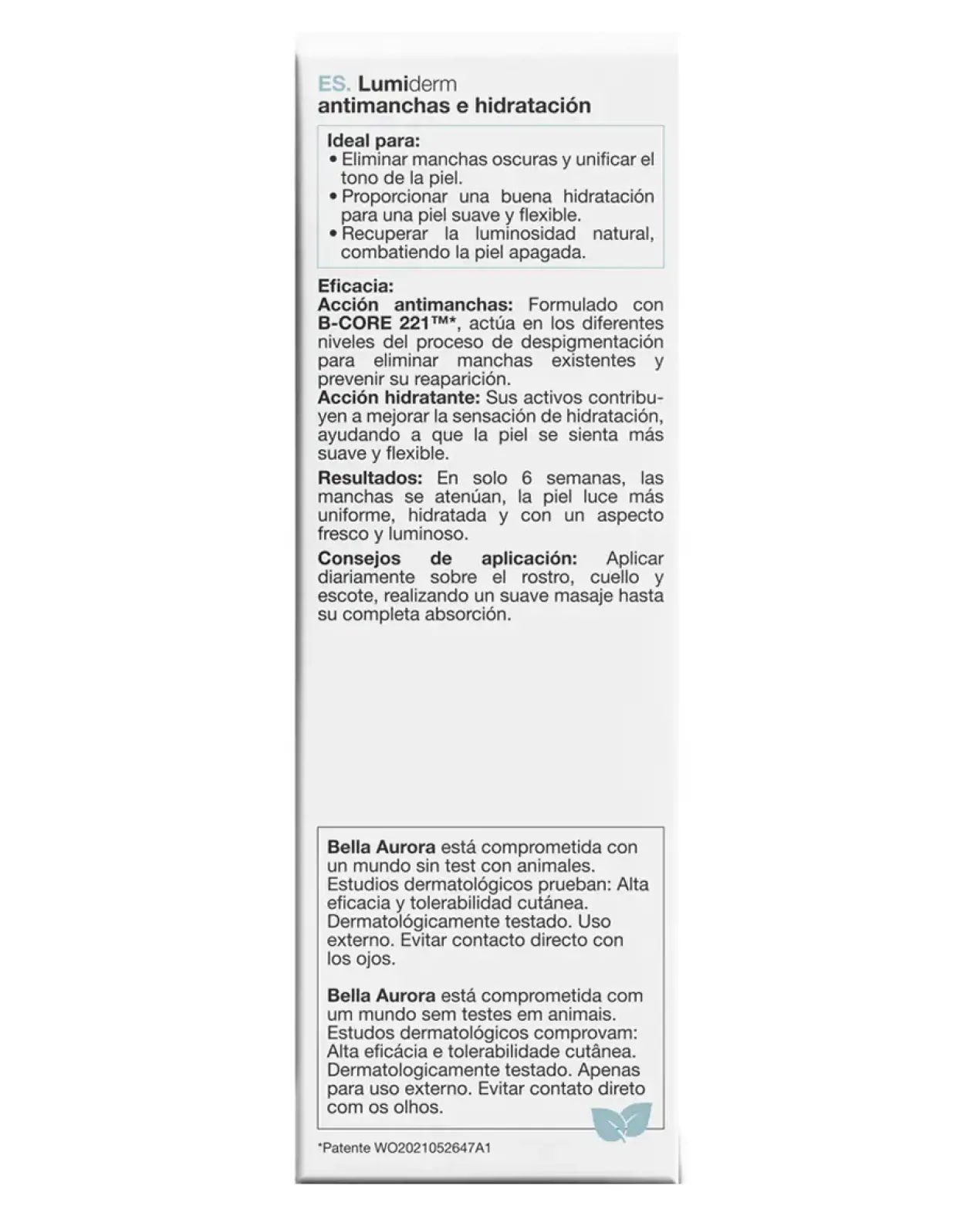 Lumiderm Antimanchas e Hidratação